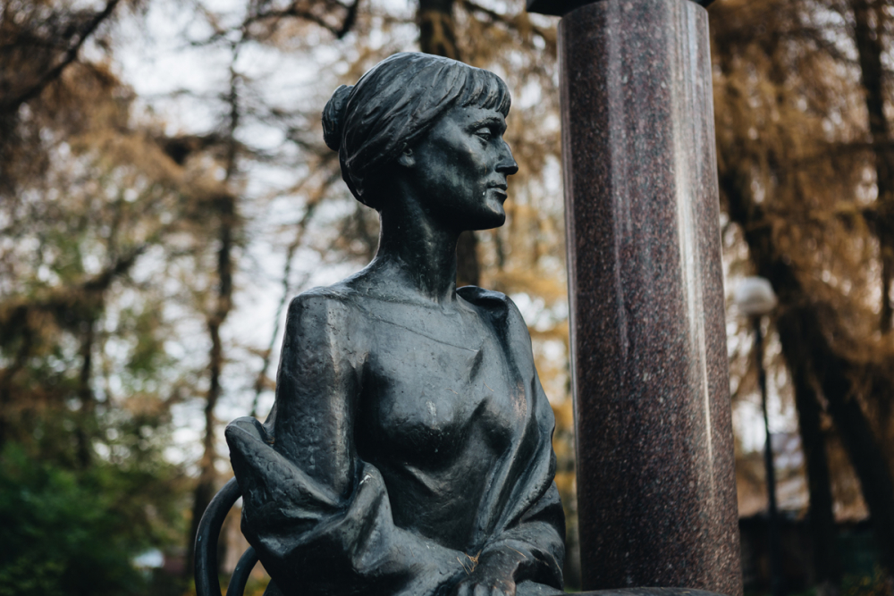The Monument to A. A. Akhmatova, N. S. Gumilyov and L. N. Gumilyov