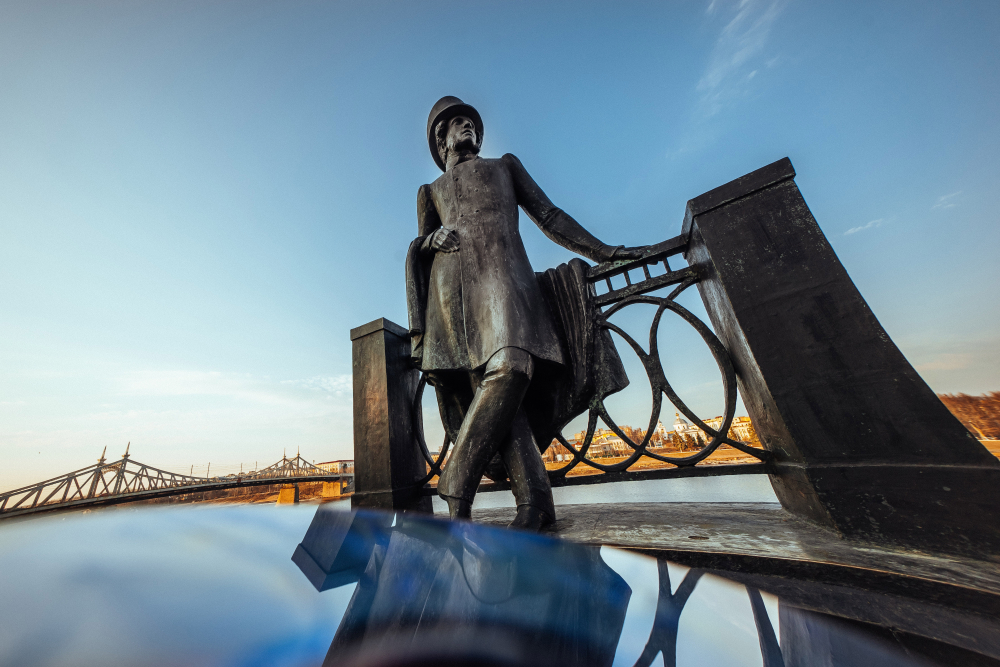 Monument to A. S. Pushkin in City Garden